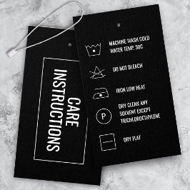クリーニング指示気に製品つるラベルカード