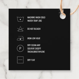 クリーニング指示気に製品つるラベルカード フェイバータグ