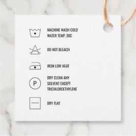 クリーニング指示気に製品つるラベルカード フェイバータグ