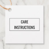 クリーニング指示気に製品つるラベルカード フェイバータグ (正面)