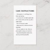 クリーニング指示気に製品つるラベル コーリングカード (正面)