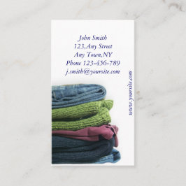 クリーニング業カードテンプレート 名刺