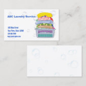 クリーニング業カード 名刺 (正面/裏面)