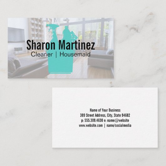 クリーニング用メイド |クリーナーツール 名刺 (正面/裏面)