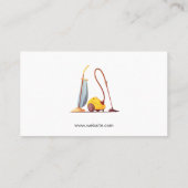 クリーニング用メイド | 家の保業務 名刺 (裏面)