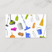 クリーニング用品のメイド清掃ユニット標準 名刺 (裏面)