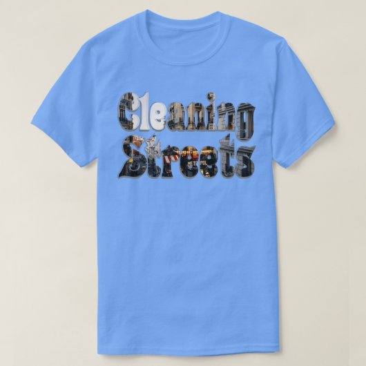 クリーニング通り Tシャツ (デザイン正面)
