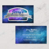 クリーニング·サービス·スローガン名刺 名刺 (正面/裏面)