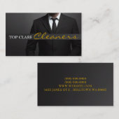 クリーニング、ドライクリーニング、ランドリー名刺 名刺 (正面/裏面)