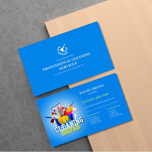 クリーニング・メンテナンス・ハウスキーピング・サービス 名刺