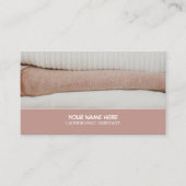 クリーニング、ランドリー、ランドリー、クリーニングサービス 名刺 (正面)