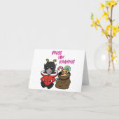 クリーパスからの気持ち悪い可愛い挨拶 カード (黄色い花)