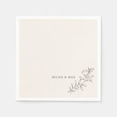 クリーパーソナライズされたム結婚・リハーサル スタンダードカクテルナプキン (正面)