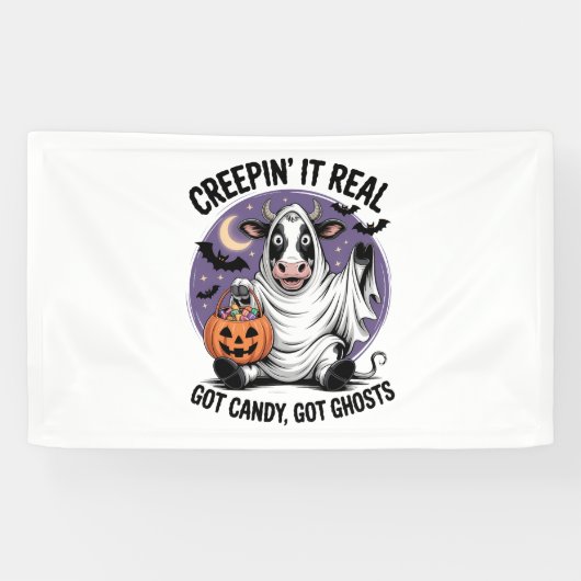 クリーピンカウのハロウィン 横断幕 (横)