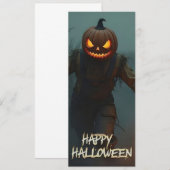 クリーピーカボチャの頭のハロウィーンシーン (正面/裏面)