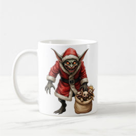 クリーピークリスマスゴブリン - ダークファンタジー 悪魔のサンタクロース コーヒーマグカップ