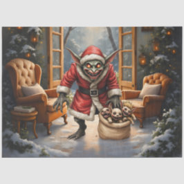 クリーピークリスマスゴブリン - ダークファンタジー 悪魔のサンタクロース 薄葉紙