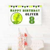 クリーピーグリーンスライムモンスター子供の誕生日パーティー 横断幕 (インサイチュ)