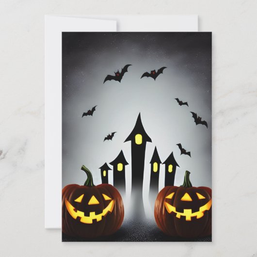 クリーピージャックオランタン ハロウィンパーティー 招待状 (正面)