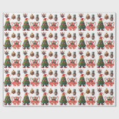 クリーピーペーパー クリスマスモンスター ラッピングペーパー (フラット)