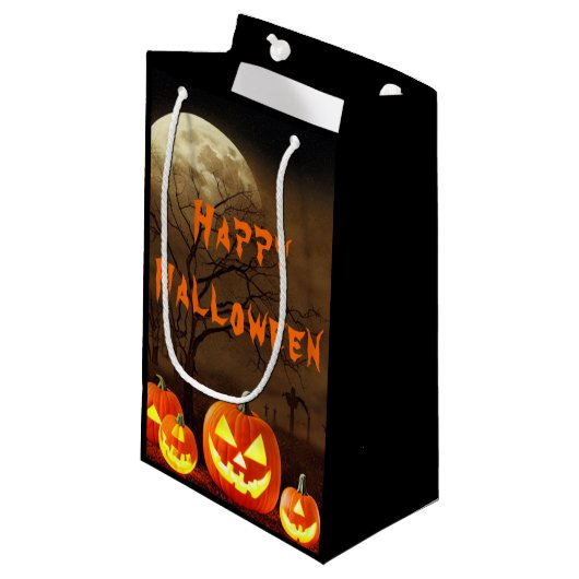 クリーピー墓地ハロウィンパーティー スモールペーパーバッグ (正面アングル)