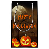 クリーピー墓地ハロウィンパーティー スモールペーパーバッグ (正面)