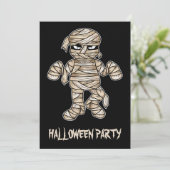 クリーピー・カートゥーン・ミイラ・ハロウィンパーティー 招待状 (スタンド正面)
