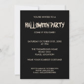 クリーピー・カートゥーン・ミイラ・ハロウィンパーティー 招待状 (裏面)