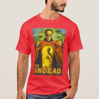 クリーピー スケルトン レトロ ハロウィン モンスター ポスター ホラー Tシャツ
