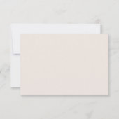 クリーフォーマルムディナーオプションRSVP 出欠カード (裏面)