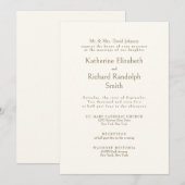 クリーフォーマルム結婚の花嫁の両親II 招待状 (正面/裏面)