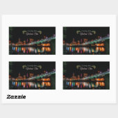 クリーブランドからの休日の挨拶 長方形シール (シート)