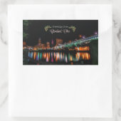 クリーブランドからの休日の挨拶 長方形シール (バッグ)