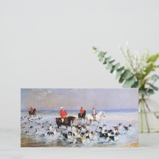 クリーブランドでの夏の日(馬とハウンド犬) カード (スタンド正面)