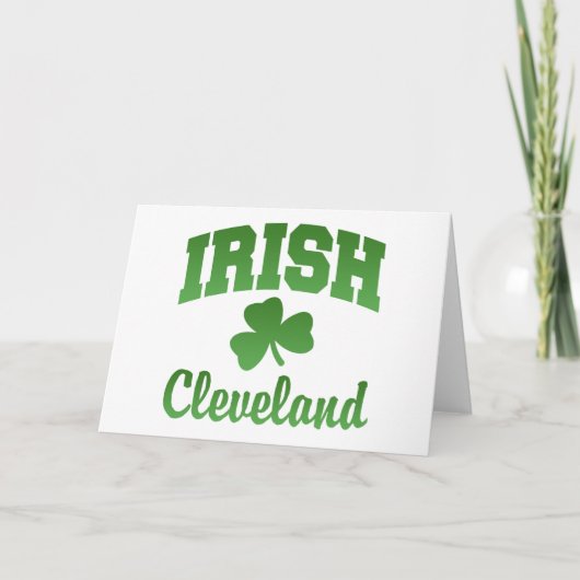 クリーブランドのアイルランドの挨拶状 カード (正面)