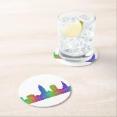 クリーブランドのスカイライン ラウンドペーパーコースター (インサイチュ)