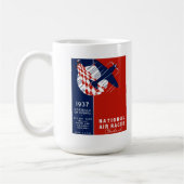 クリーブランドの国家の空気競争 コーヒーマグカップ (左)