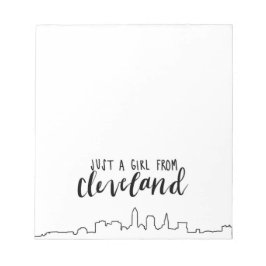 クリーブランドの少女 ノートパッド