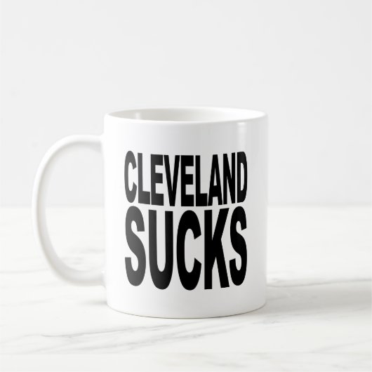 クリーブランドの最低 コーヒーマグカップ (左)