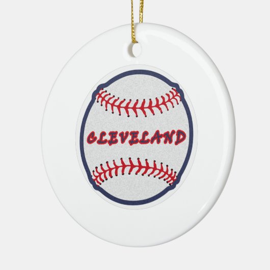 クリーブランドふるさとインディアン野球ファンのための部族 セラミックオーナメント (左)