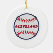クリーブランドふるさとインディアン野球ファンのための部族 セラミックオーナメント (裏面)