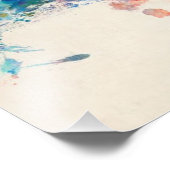 クリーブランドオハイオスカイラインシティスケープ フォトプリント            (角)