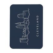 クリーブランドオハイオスカイライン マグネット (縦)