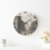 クリーブランドオハイオポストカードクロック – ユークリッドAve 1909 ラージ壁時計 (ホーム)