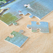 クリーブランドオハイオ川の眺め(ペンキの効果)のパズル ジグソーパズル (側面)