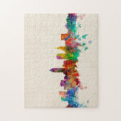 クリーブランドオハイオ州のスカイラインの都市景観 ジグソーパズル (縦)