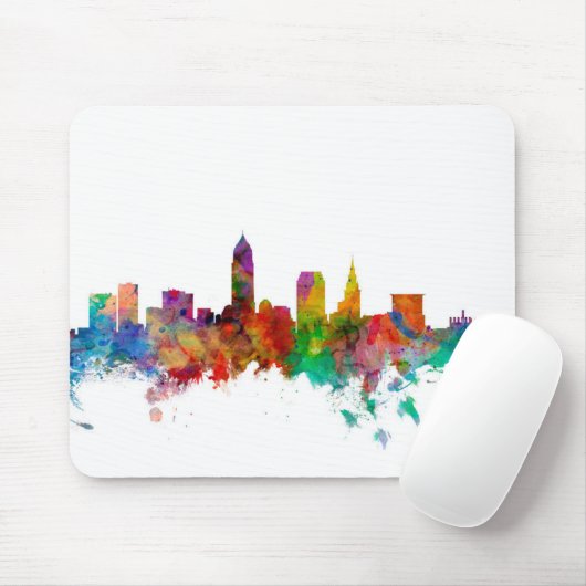 クリーブランドオハイオ州のスカイライン マウスパッド (マウス)