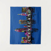 クリーブランドオハイオ州グラフィティタペストリー タペストリー (正面)