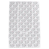 クリーブランドオハイオ愛 ミディアムペーパーバッグ (裏面)