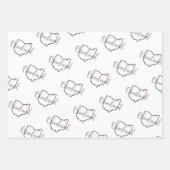 クリーブランドオハイオ愛 ラッピングペーパーシート (正面3)